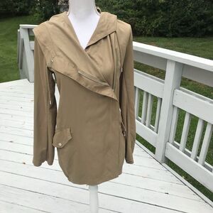 Romeo and Juliet side zip hooded utility jacket.